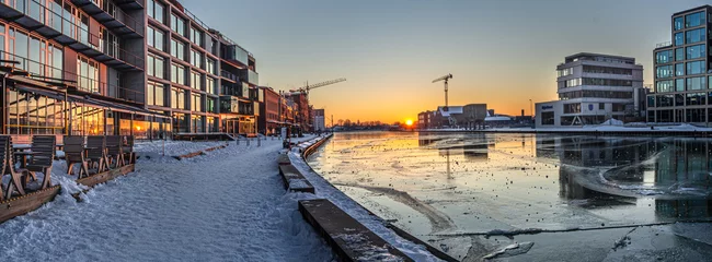 Sonnenaufgang am Münsteraner Hafen im Winter © Laurenz