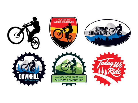 Mountain Bike Adventure Logo Badge 03
