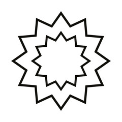 Star icon vector. Sparkles star illustration sign. Star symbol or logo.