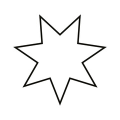 Star icon vector. Sparkles star illustration sign. Star symbol or logo.