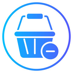 delete item gradient icon