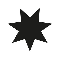 Star icon vector. Sparkles star illustration sign. Star symbol or logo.