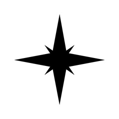 Obraz premium Star icon vector. Sparkles star illustration sign. Star symbol or logo.