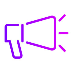 megaphone gradient icon