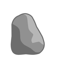 Stone illustration with outline, Stone vector element, Stone Vector
