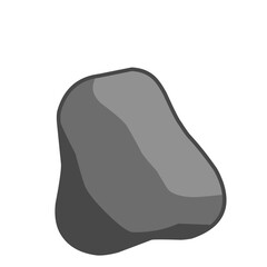 Stone illustration with outline, Stone vector element, Stone Vector