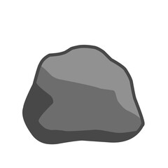 Stone illustration with outline, Stone vector element, Stone Vector