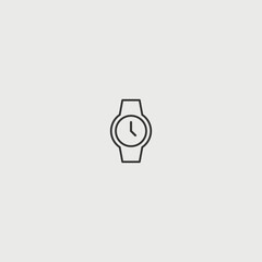 Watch vector icon illustrator sign