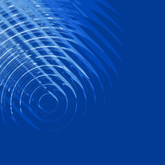 Obraz premium A blue background with a spiral pattern and the words 