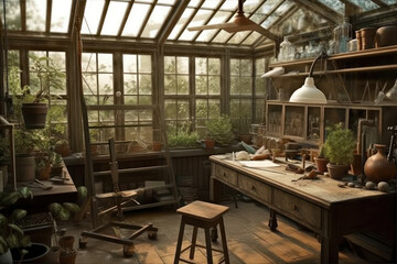 Inside the Glass Greenhouse: A Super-Detailed View. Generative Ai