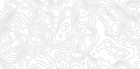 Topographic map background geographic line map with elevation assignments. Modern design with White background with topographic wavy pattern design.paper texture Imitation of a geographical map shades