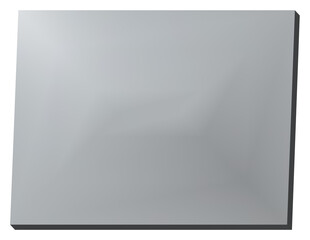 Wyoming state of US map 3D map isolated with transparency