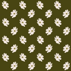 seamless pattern with flowers.