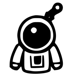 black and white of icon shape