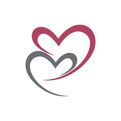 Heart Love Swoosh Icon