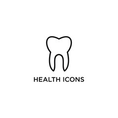 logo health icons design art template
