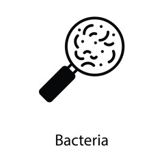 Bacteria icon design stock illustration