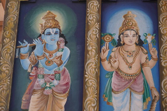 shri balraam and krishna together in one frame image : 08-March-2023, Vrindavan, Uttar Pradesh 281121