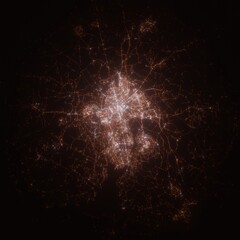 Uppsala Sweden Street Lights Map