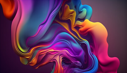Fototapeta na wymiar Abstract blurred colorful gradient fluid background