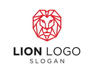 Logo design about Lion on a white background. made using the CorelDraw application.