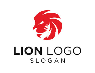 Logo design about Lion on a white background. made using the CorelDraw application.