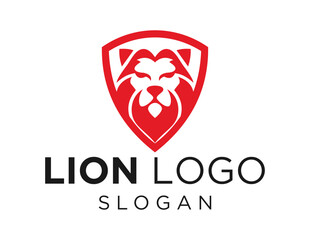 Logo design about Lion on a white background. made using the CorelDraw application.