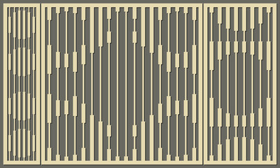 Geometric pattern circles of abstract lines of different thicknesses. Laser cutting of a decorative panel. Template for cutting plywood, wood, paper, cardboard and metal.