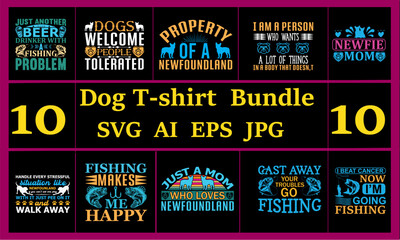 Naklejka premium love dog svg Cut File bundle