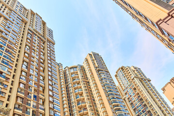Fototapeta na wymiar High-rise residential in Chengdu, Sichuan, China