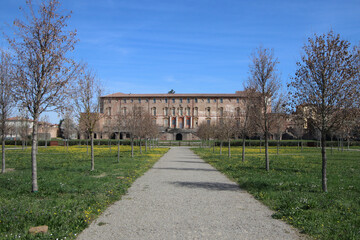 Ducal palace of Sassuolo, Modena, Italy, ancient Estense family, architectural detail, tourist place
