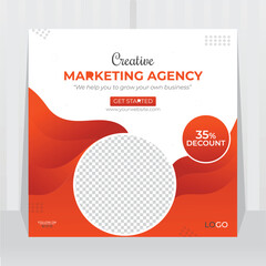 creative Business marketing agency promotion social media post Design .Vector illustration