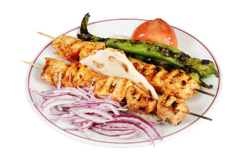 Grilled chicken and salad