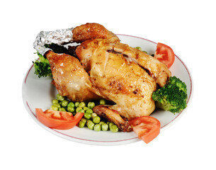 Whole Roasted Chicken with Vegetables