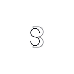 Fototapeta premium BS Letter Monogram Logo design
