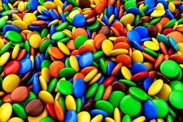 3d rendering of colorful and bright rainbow bean