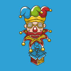 Hand Drawn April Fools' Day Illustration