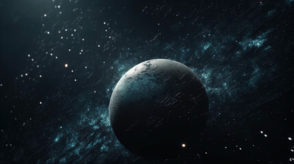 planet in space created with Generative AI Technology