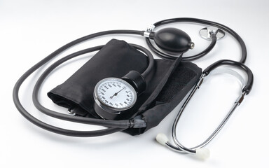 Classic mechanical blood pressure monitor,