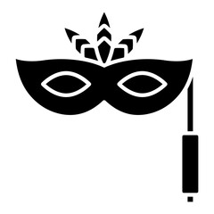 Party Mask Glyph Icon