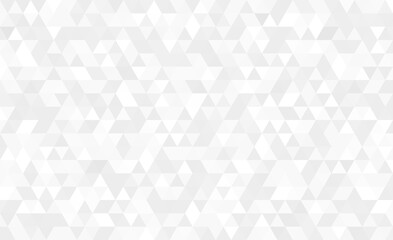 Abstract geometry triangle gray and white mosaic texture background pattern.