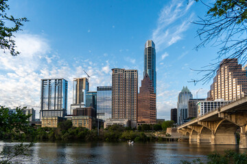 Naklejka premium a view of downtown Austin 