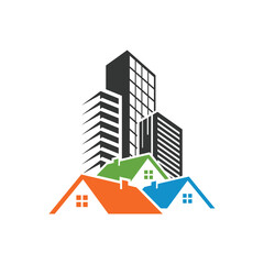 real estate logo design vector