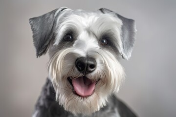 Schnauzer picture as is. Generative AI