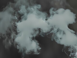 Hazy White Smoke and Fog on Empty Space Generative AI