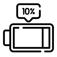 battery low power icon