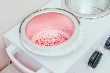 Sugaring Equipment for the production of sugaring paste. Help melt wax faster than sugaring. View from above