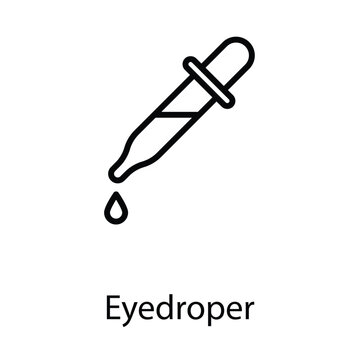 Eyedropper icon design stock illustration
