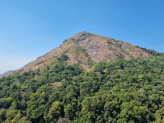 Beautiful view of Nelliyampathy mountains in Palakkad, Kerala,India. 