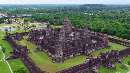 angkor wat, unesco, nature, cambodia, temple, kingdom, khmer, landscape, river, travel